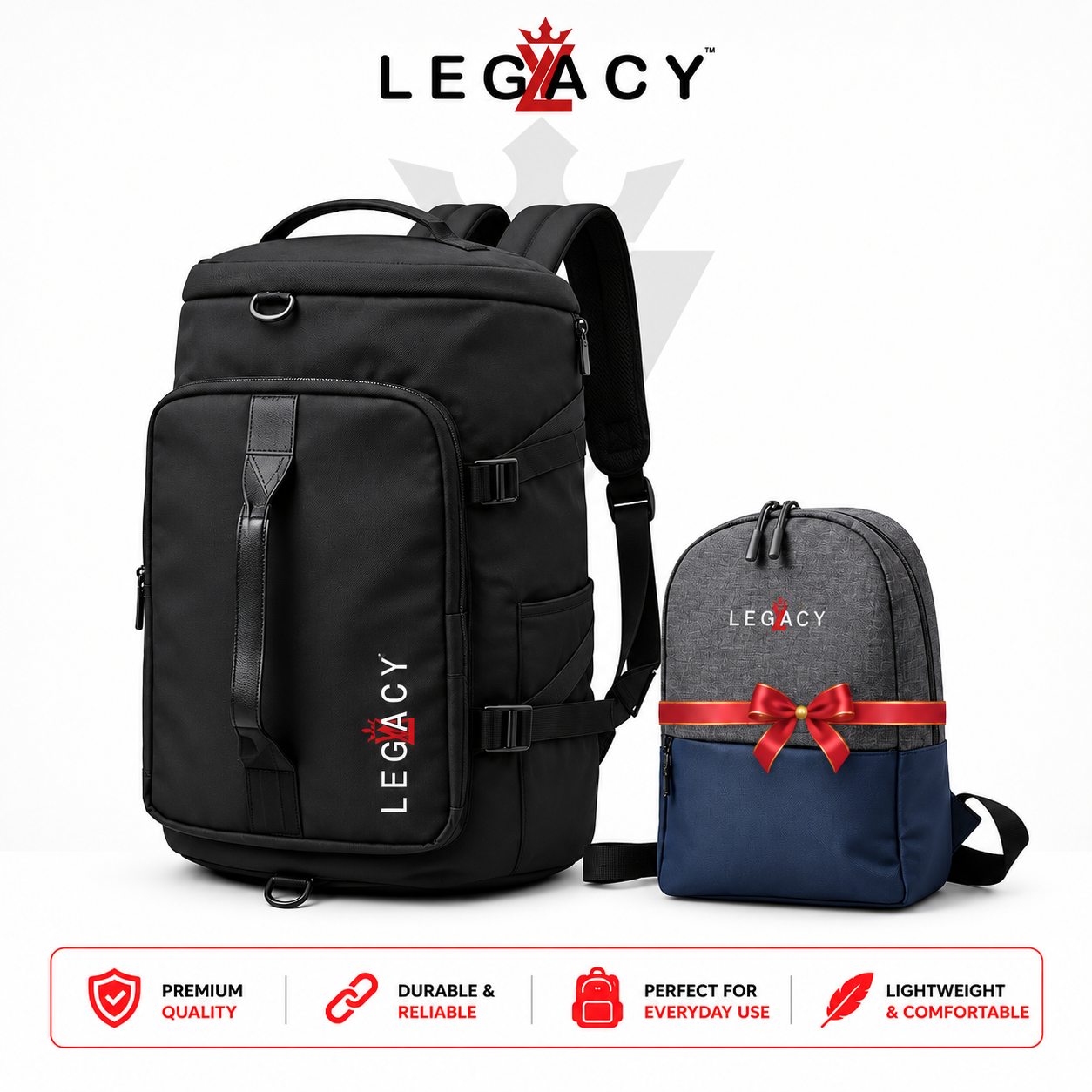 LEGACY 4 in 1 Travel Bag,Gym Bag with Gift